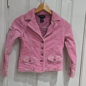 Sally Mack Pink Corduroy Jacket F9r Little Girl Size S